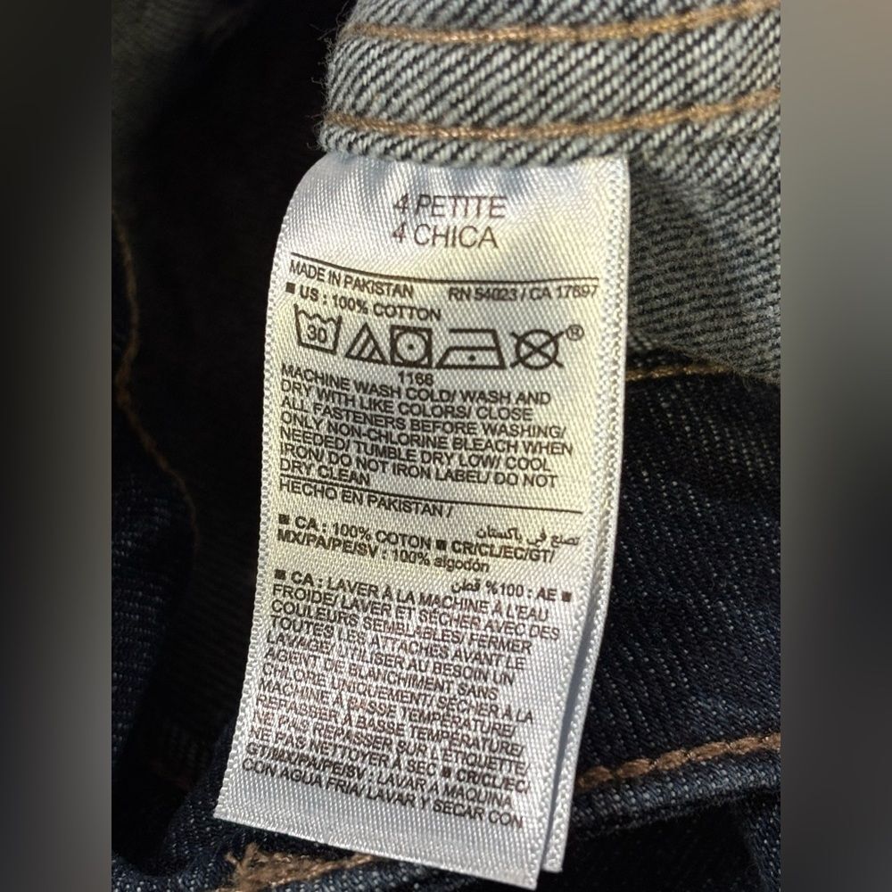 Old Navy Medium Rinse High Rise Nautical Beach Classic Preppy Wide Leg Jeans 4P - Picture 5 of 9